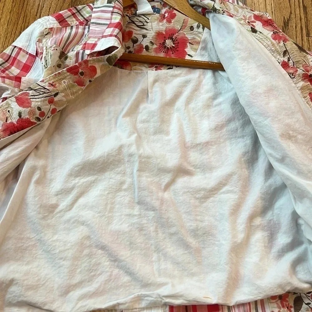 Koret plaid patchwork sample‎ women's jacket size medium/ large vintage - Picture 12 of 12